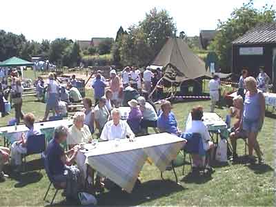 Superb weather encouraged the sales of cream teas