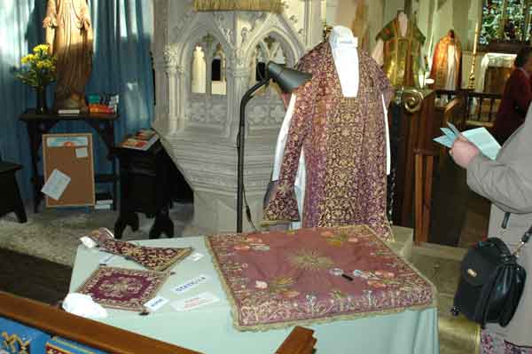Vestments on show in May 2003