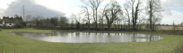 The Anchor pond with water