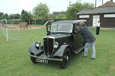 Another piece of Froyle history from the war years was Ena Westbrook's Jowett which is now privately preserved 