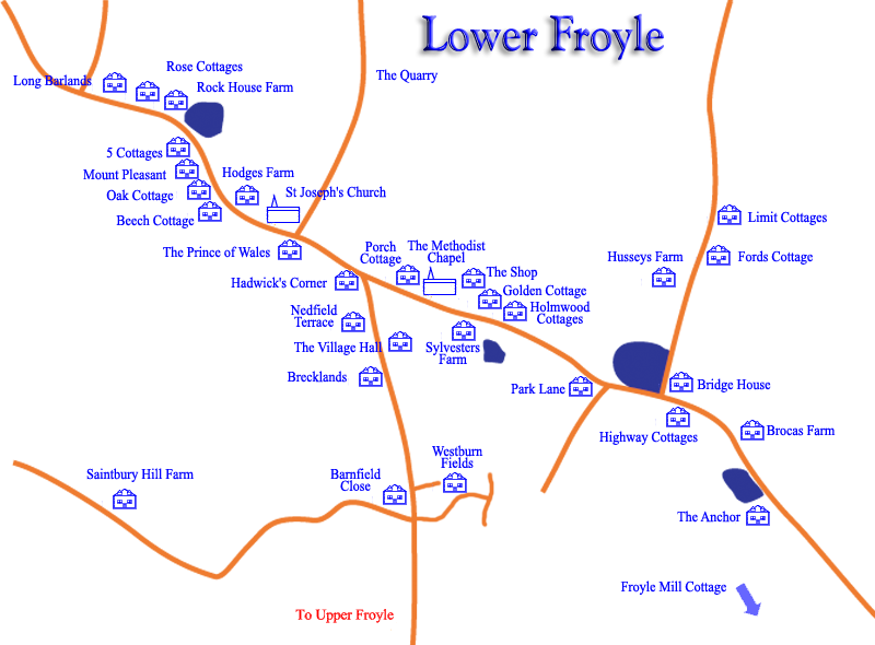 Lower Froyle map