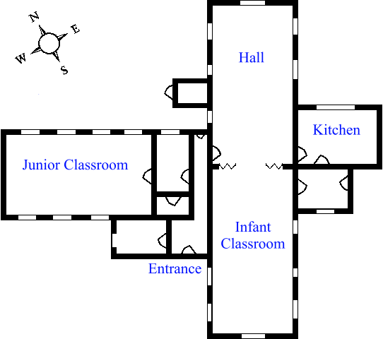 Plan of Froyle School 1986