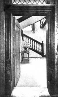 The front door and staircase